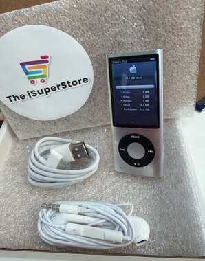 Apple iPod Nano 5th Generation 16GB Silver with Camera and Accessories